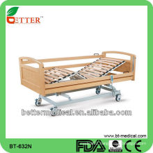 Homecare Electric Adjustable wooden Bed with Two Functions